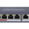 Switch PoE No Administrado DS-3E0106P-E/M Hikvision – 4 Puertos PoE + 2 RJ45 Fast Ethernet