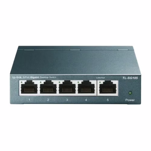 Switch TP-Link TL-SG105, 5 Puertos Gigabit, Metálico, Plug & Play