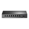 Switch de Escritorio Gigabit 8 Puertos PoE+ Plug & Play 64W QoS