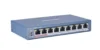 Switch PoE No Administrable Hikvision DS-3E0109P-E/M(B) – 8 Puertos Fast Ethernet, Largo Alcance, 60W