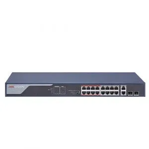 Switch PoE No Administrable Hikvision DS-3E0109P-E/M(B) – 8 Puertos Fast Ethernet, Largo Alcance, 60W