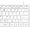 Teclado SlimStar 126 USB Alámbrico Multimedia – Blanco con Teclas de Acceso Rápido