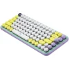 Teclado Mecánico Inalámbrico Logitech POP Keys Lila, Emojis y Bluetooth 5.1