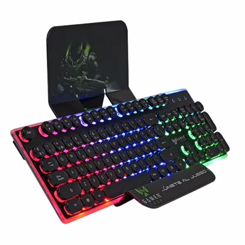 Teclado Gamer JALTECH GT700T – USB, Iluminación LED RGB, 105 teclas, Antiderrame