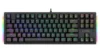 Teclado USB RGB Crystal K620 Jaltech – Retroiluminado, 104 Teclas Suaves, Panel de Cristal