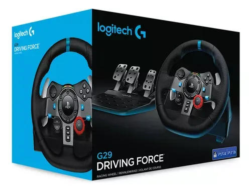 Volante Logitech G920/G29 Driving Force con Pedales – Sistema de Carreras 2,3 Nm