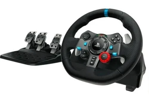 Volante Logitech G920/G29 Driving Force con Pedales – Sistema de Carreras 2,3 Nm