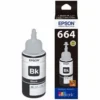 Tinta Epson 664 Negra Original, 70 ml, Para Impresoras EcoTank