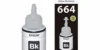Tinta Epson 664 Negra Original, 70 ml, Para Impresoras EcoTank