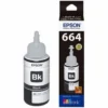 Tinta Epson 664 Negra Original, 70 ml, Para Impresoras EcoTank