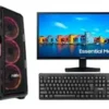 Torre Gamer AMD Ryzen 7 5700X + RTX 3050 6GB + 16GB RAM + SSD 512GB + Monitor 22"