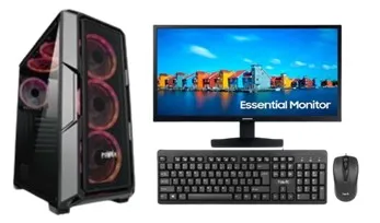 Torre Gamer AMD Ryzen 7 5700X + RTX 3050 6GB + 16GB RAM + SSD 512GB + Monitor 22"