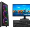 PC AMD Ryzen 7-8700F, 16GB DDR5, SSD 512GB, RX 7600 8GB, Monitor 24", Linux