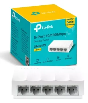 Switch TP-Link LS1005 de 5 puertos Fast Ethernet 10/100 Mbp