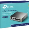 Switch PoE 5 Puertos 10/100 Mbps con 4 Puertos PoE+ – Modo Extensión y Prioridad