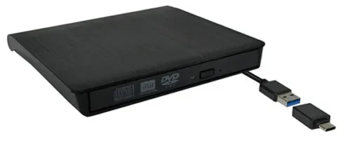 Unidad DVD Externa Jaltech USB 3.0 con lector y grabador, compatible USB-C